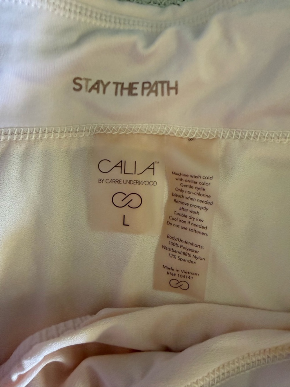 CALIA by Carrie Underwood Pale Pink Activewear Shorts - Picture 2 of 3